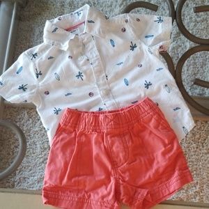 Carters 2 pc boys outfit